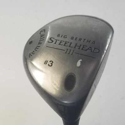 Callaway Steelhead III 3 Fairway Wood Steel Shaft Uniflex RH Right-Hand 42.5''