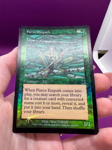 MTG Magic Fierce Empath Scourge Foil Misprint Registration Error *CCGHouse* - Picture 3 of 6