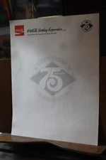 1976 Unused Coca Cola Coke Letterhead 75th Anniversary Cincinnati Bottling