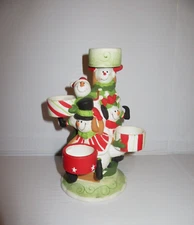 Yankee Candle Circus Snowman Christmas Tea Light Votive Candle Holder #1108392