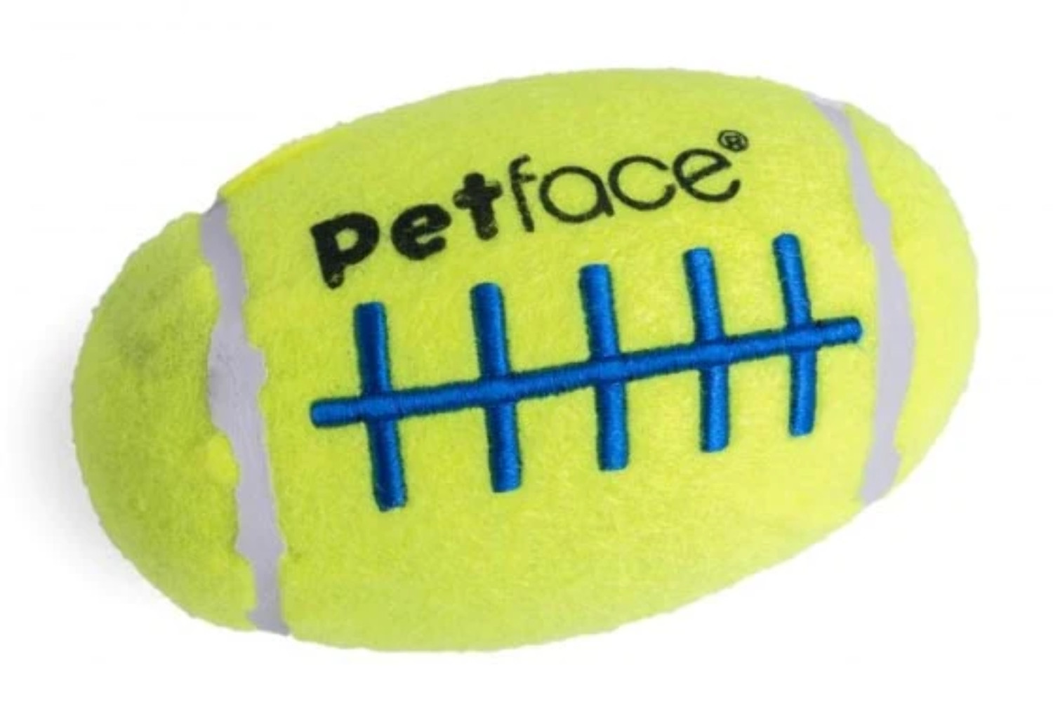 Petface Squeaky Rugby Tennis Ball Fetch Dog Toy