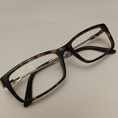BURBERRY Women Black Square Tortoise Shell EyeGlasses 54-17-140 BY4126620 FLEX