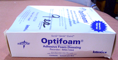 Medline Optifoam Adhesive Foam Dressings 9 Packs 4x4 Sterile MSC1044 LATEX FREE - Picture 7 of 12