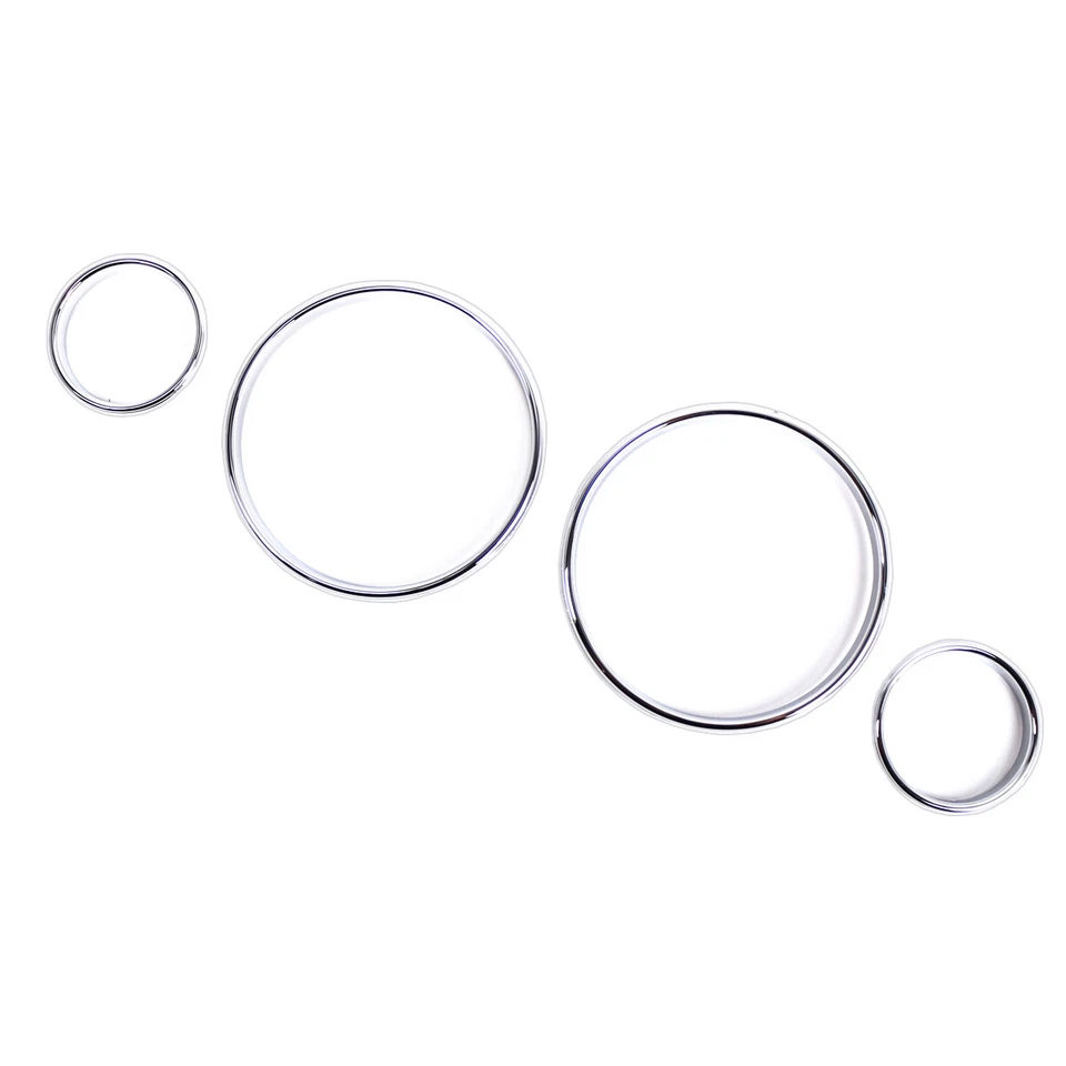 Para BMW E39 M5 Serie 5 E38 7 E53 X5 Euro Cromo Calibre Tablero Dial Anillo Bisel Borde Foto 4 de 4