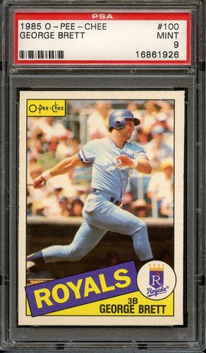 1985 O-PEE-CHEE 100 GEORGE BRETT PSA MINT 9 BB | eBay