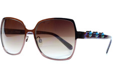 Gianfranco Ferre FG54304 Bronze Gemstones Designer Luxury Italy Sunglasses 59mm
