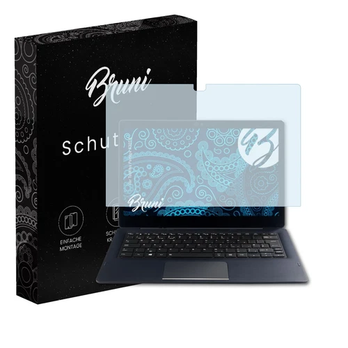 Bruni 2x Folie für Toshiba Portege X30T-E Schutzfolie Displayschutzfolie
