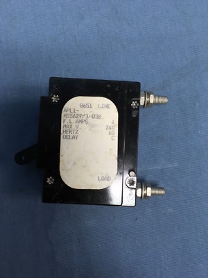 NEW Airpax / Sensata M55629/1-038 Mil-Spec Circuit Breaker 4A, 240V, 60Hz