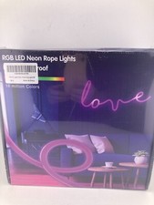 16.4ft RGB LED Neon Rope Light, Smart Color Changing 5M