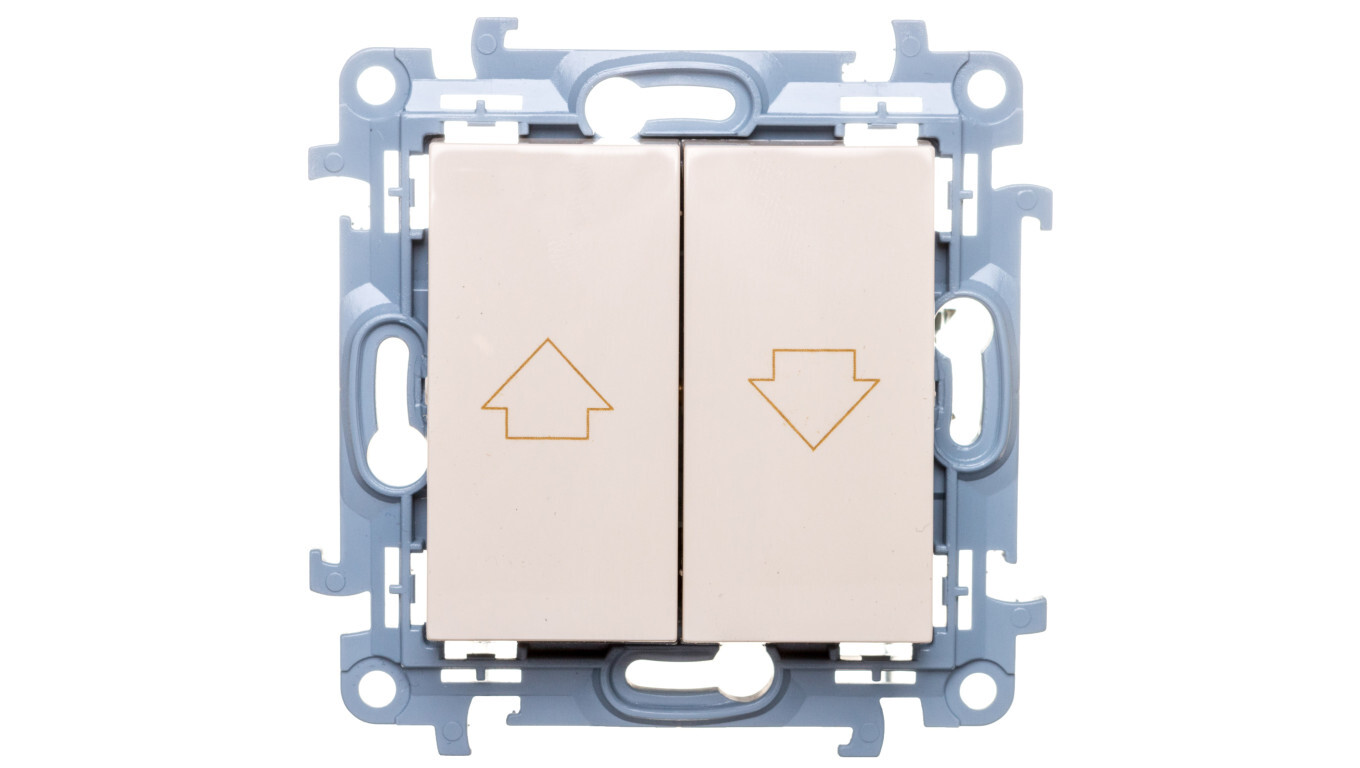 Simon 10 Blinds switch 10A IP20 cream CZW1.01/41 /T2UK