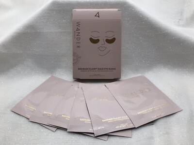 Wander Baggage Claim Gold Eye Masks 6 pairs 6x4g/0.14oz Boxed  SEALED