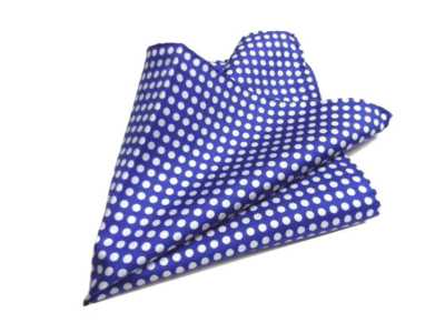 Fazzoletto da taschino in seta rossa con fantasia a pois | Disponibile