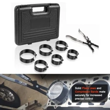 Piston Ring Compressor Tool Set 940387 2-7/8" to 4-3/8" - Ratchet Pliers for Car