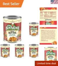 Convenient Mini Beef Ravioli, 15 oz. Canned Food, Pack of 5 - Ready in Minutes