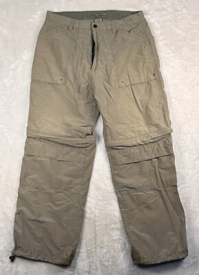 【2plan】Pocket Cargo Nylon Pants A.P.Co. Pants Mens 36x32 Khaki Tan Cotton Nylon Lightweight