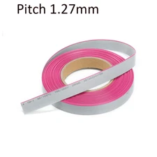 FC-10/12/14/16/20/26/34/40P Way UL2651 Gray Flat Ribbon Cable 1.27mm Pitch 28awg