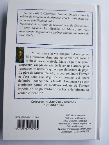 NEUF LIVRE LA LEGENDE DE MULAN Laurent Divers Lecture JEUNESSE ENFANT - Picture 5 of 5