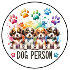 DOG PERSON ENVELOPE SEALS LABELS STICKERS PARTY FAVORS