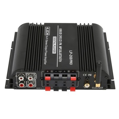 Bluetooth 5.0 Amplifier HiFi Stereo 4.1CH Lossless Multi Playback Amp Recei ULXZ