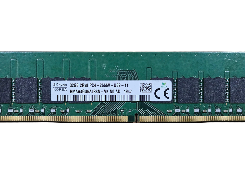 SKHynix 32GB 2Rx8 PC4-2666V PC4-21300 DDR4 Desktop Memory HMAAGU6AJR8N