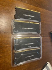 Corsair Vengeance RGB Pro 64GB (4 x 16GB) DDR4 DRAM 3600MHz CL18 Memory Kit -...