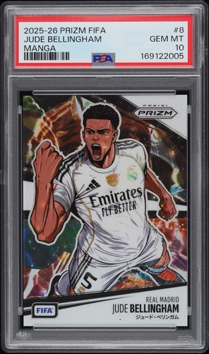 Jude Bellingham #8 2025 Panini Prizm FIFA Manga card