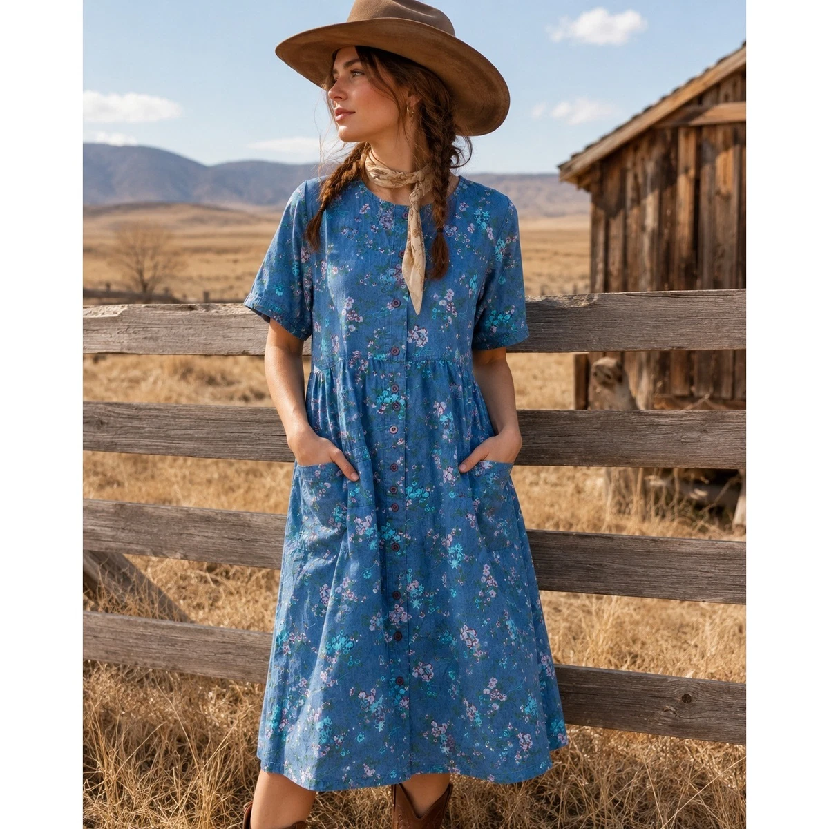 midi woman within dresses Pintucked Sleeveless Dress with Floral Prints, Black Paisley along with a removable belt Women's Comfortable & Casual Plus