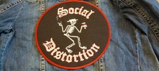 Social Distortion Skelly 9.5 Inch Iron On Back Patch