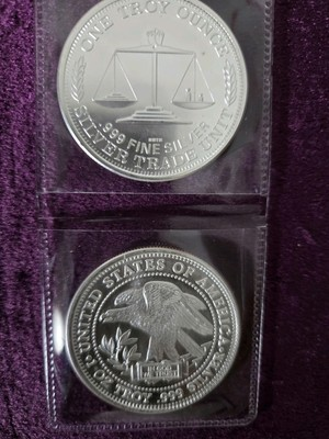 #ad 2 Northwest Territorial Mint 1 Troy Oz Silver Eagle In God We Trust Trade Unit $80.00