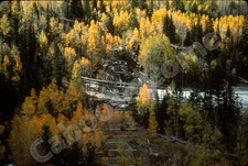 RGS Railroad Remains of trestle east of Ophir 10-10-76 35mm Slide Chione (4292)