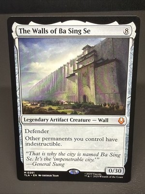 Magic The Gathering The Walls of Ba Sing Se Legendary Artifact Creature Wall MTG
