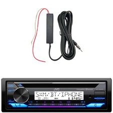 JVC KD-T92MBS Single DIN Marine CD Player Radio Receiver, Amplifier Booster Kit