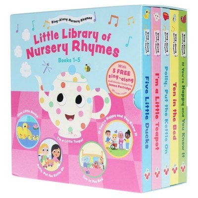 Sing-Along Nursery Rhymes illustrated 5 Board Books Collection Box Set - Ages 3+