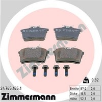 Zimmermann Bremsbelagsatz Scheibenbremse 24765.165.1 FüR CitroËN Peugeot Partner