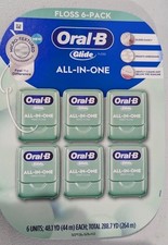 Oral-B Glide All-In-One Mint Flavor Dental Floss, 44 m., 6 pk.