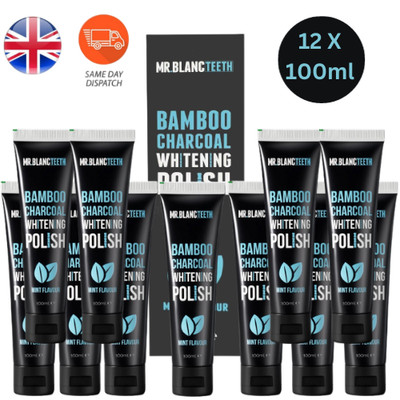 12 x 100 ml Mr.BlancTeeth Minty Fresh Teeth Whitening Zahnpasta Glycerin Gel