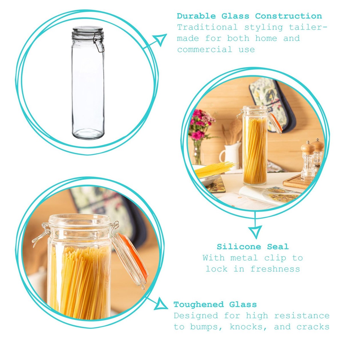 Vintage Biscuit Stockage Canister Carrée En Métal Jar Airtight Seal Matte Blanc