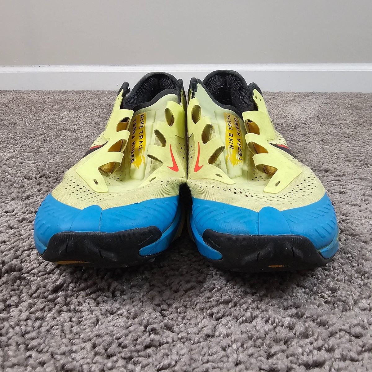 Nike Air Zoom Terra Kiger 7 Hiking Shoes CW6062-300 Lime Laser Blue Men NEW Nike Air Zoom Terra Kiger 7 Limelight Laser Blue for Sale  main image 2