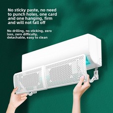 White ABS Air Deflector for Window AC Units Adjustable Airflow Redirector