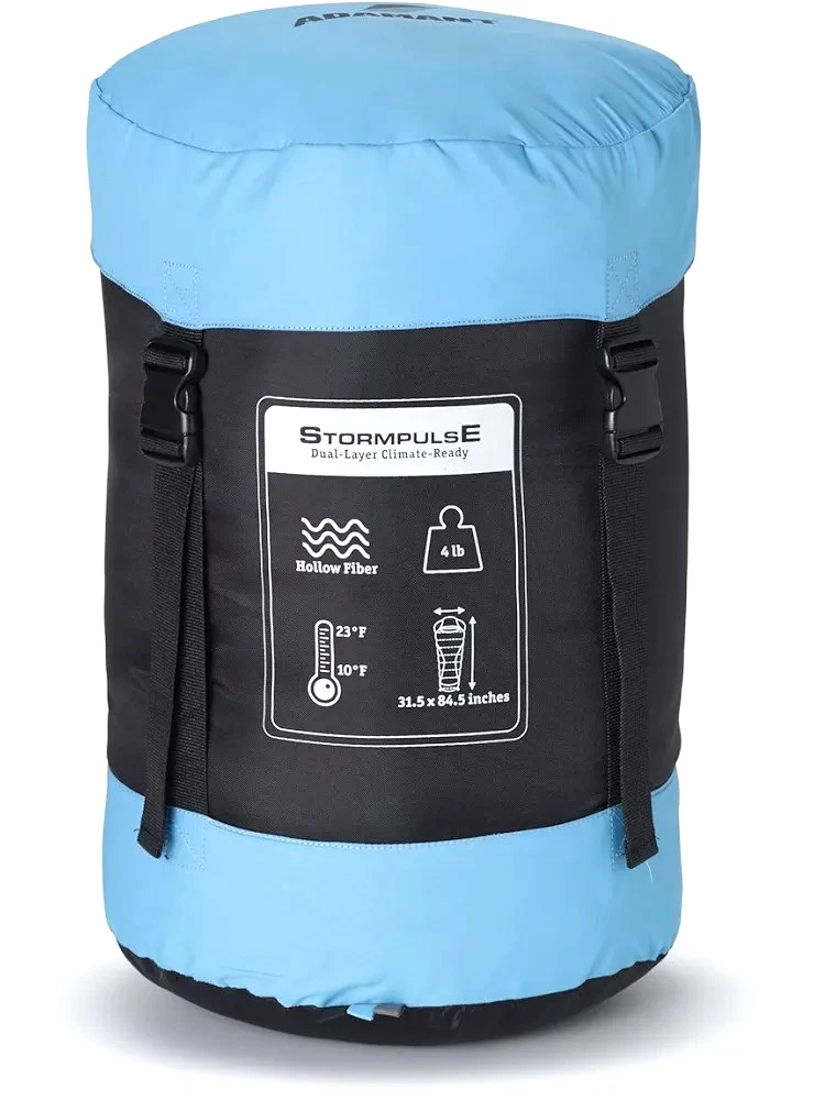 Adamant Stormpulse Sleeping Bag Dual Layer Climate Ready Mummy Style Lightweight