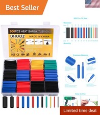 900 Pcs Wire Heat Shrink Tubing Kit, Industrial Heat-Shrink Tubing for Wires,...
