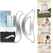 Stainless Steel Muscle Scraper Gua Sha Set Physical Therapy Deep Tissue Massage