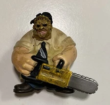 Mezco Tiny Terrors Leatherface Horror Mini Miniature Toy Action Figure Chainsaw