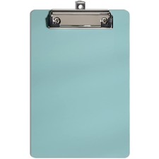 Plastic Small Clipboard Green Memo Size Clip Board 6x9 Inch For Students