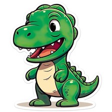Baby Dinosaur T-Rex - Vinyl Decal Sticker - Car Window Laptop - ebn9908