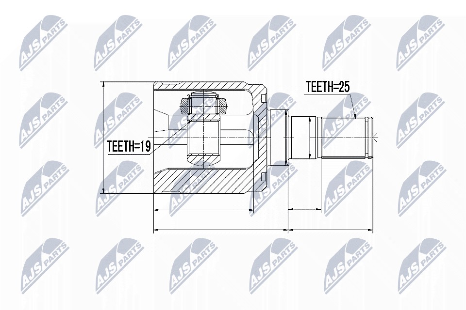 Inner Cv Joint For Hyundai Getz 1.1 02-12 L/R - Image 10