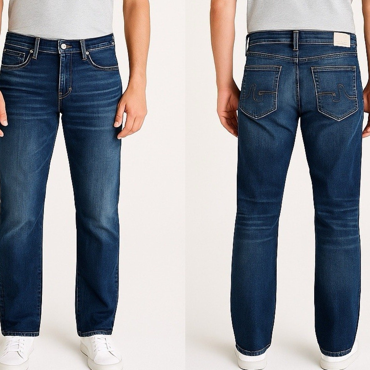 AG Adriano Goldschmied Mens Jeans Size 31 The Protege Straight Leg Blue Denim