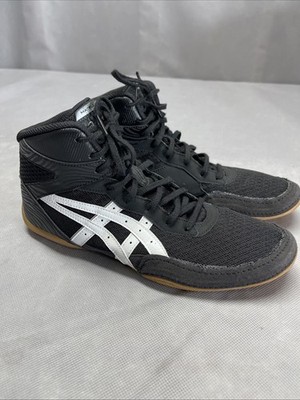 ASICS Matflex 7 Mens Wrestling Shoes, Black/White Size 10