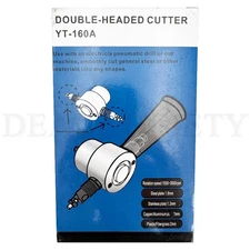 YT-160A Double Head Sheet Metal Nibbler Drill Attachment Metal Sheet Cutter