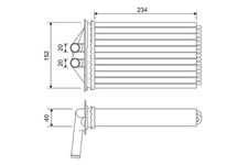 VALEO Wärmetauscher Innenraumheizung 715306 für PORSCHE BOXSTER 911 997 986 996